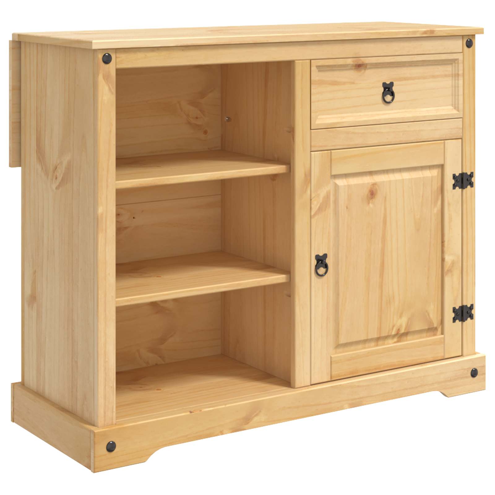 Kücheninsel Set 2 stk. Honigwachs 112 x 70 x 91,5 cm