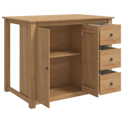 Kücheninsel Set PANAMA Honigwachs 112 x 77 x 90 cm