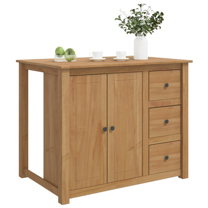 Kücheninsel Set PANAMA Honigwachs 112 x 77 x 90 cm