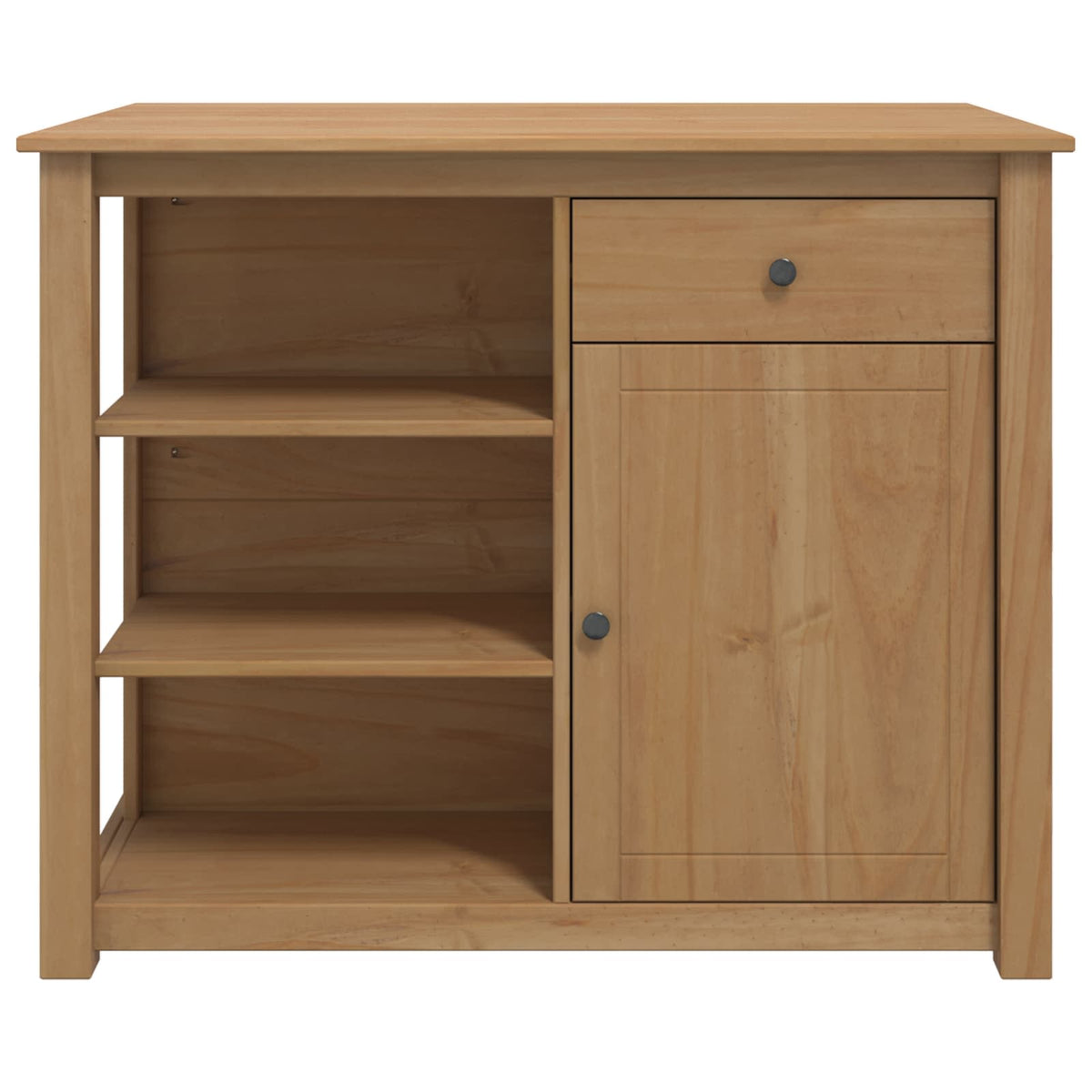 Kücheninsel Set PANAMA Honigwachs 112 x 77 x 90 cm
