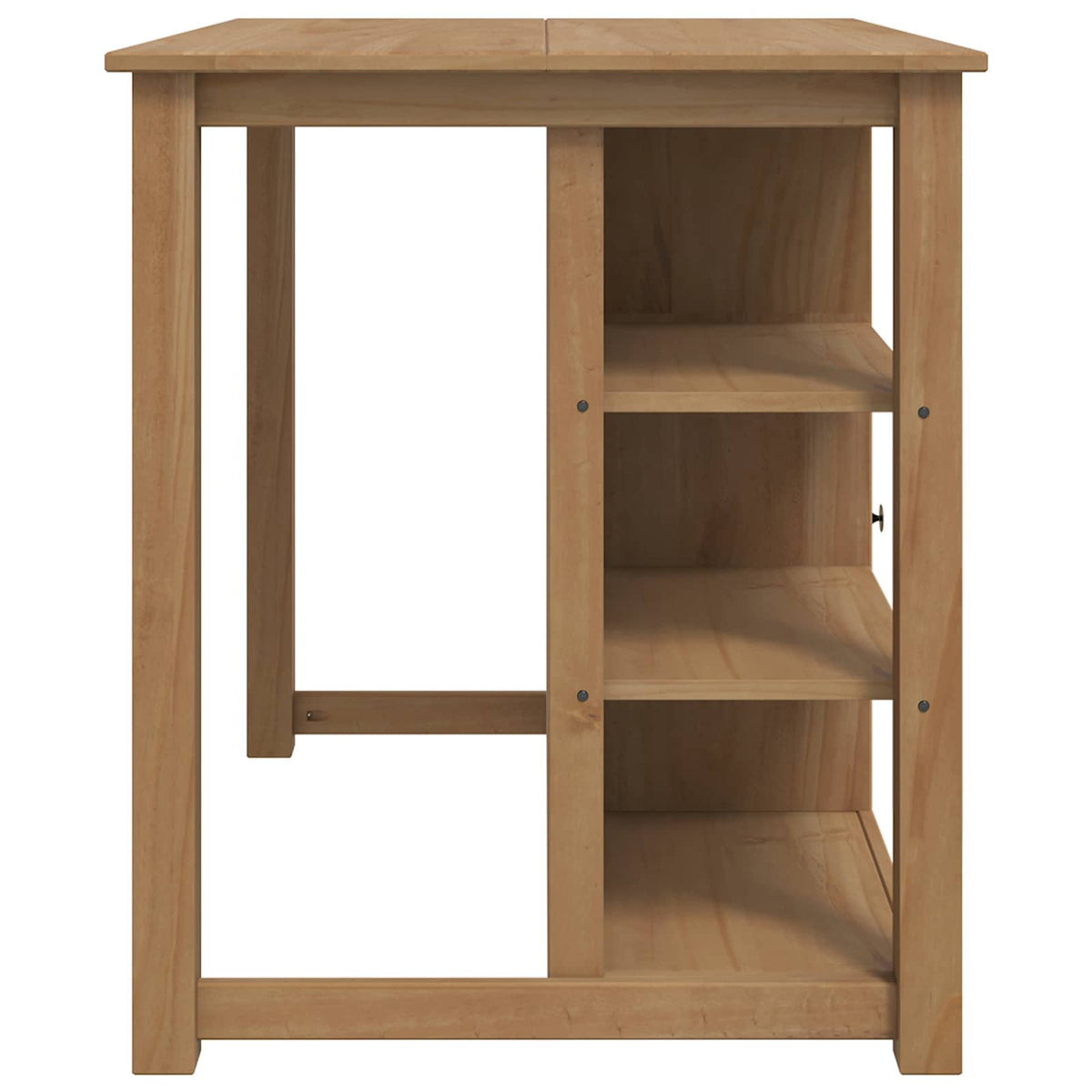 Kücheninsel Set PANAMA Honigwachs 112 x 77 x 90 cm