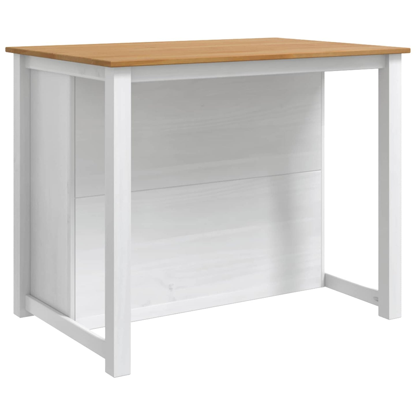 Küchentrolley PANAMA 2 pcs Weiß und Honigwachs 112 x 77 x 90 cm