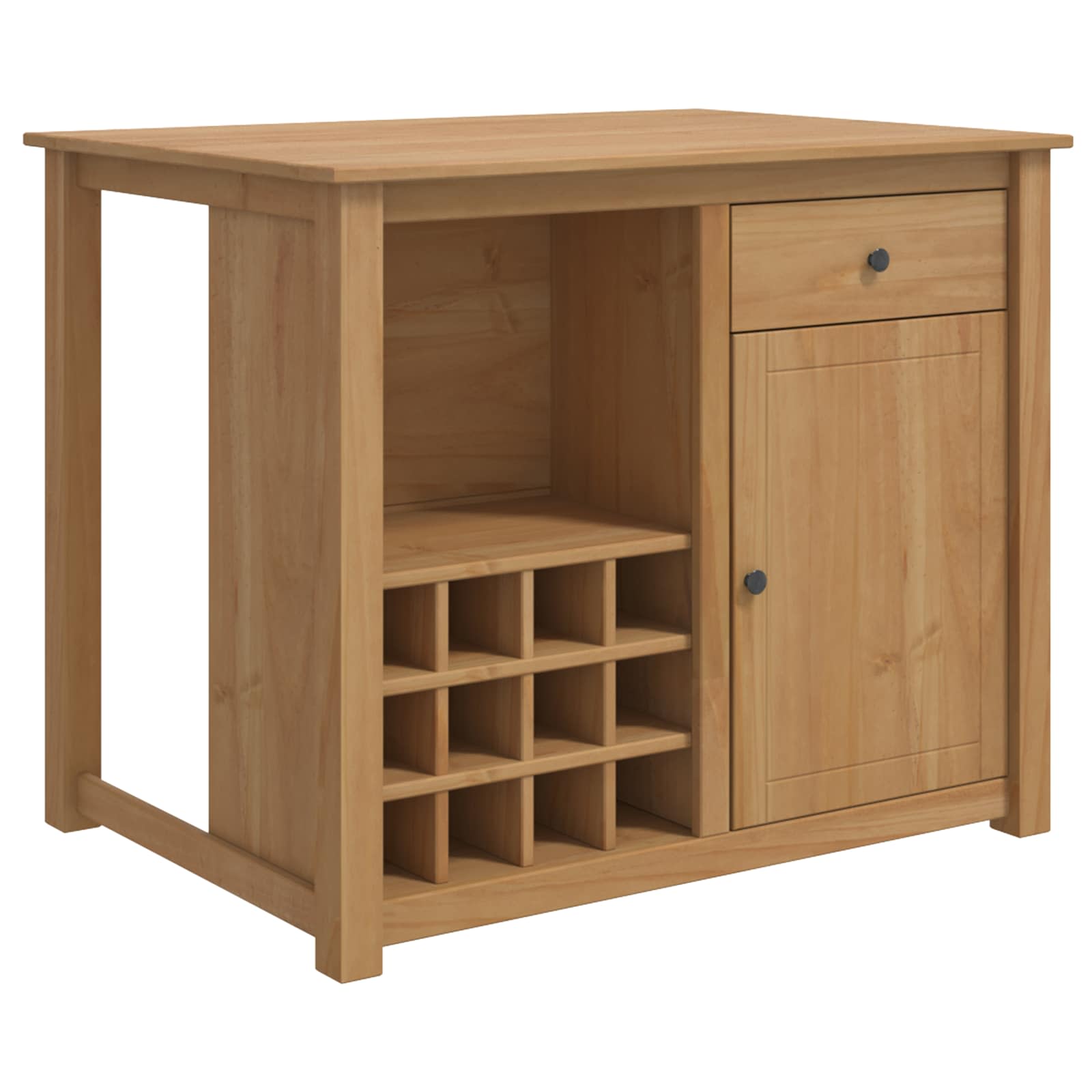 Kücheninsel Set 2 stk. PANAMA Honigwachs 112 x 77 x 90 cm