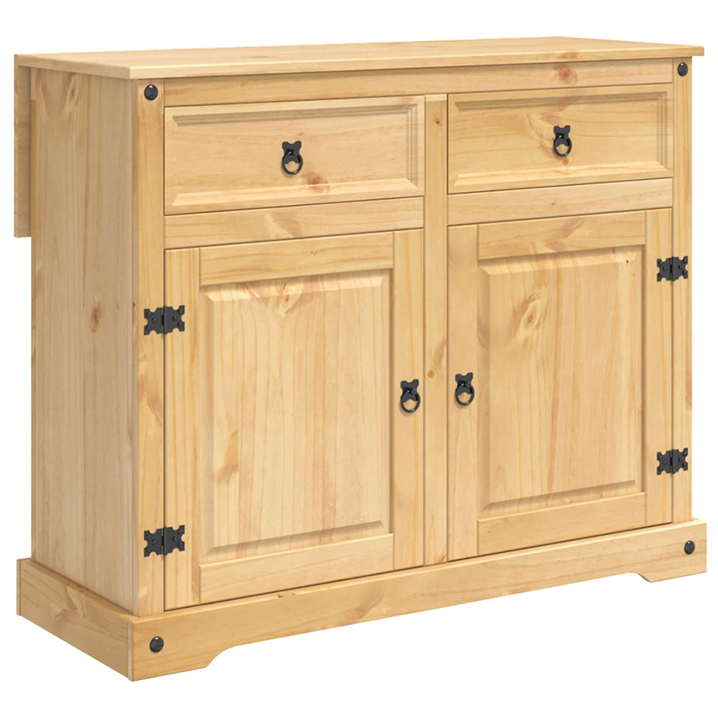 Kücheninsel Set 3 stk. CORONA Honigwachs 112 x 70 x 91,5 cm