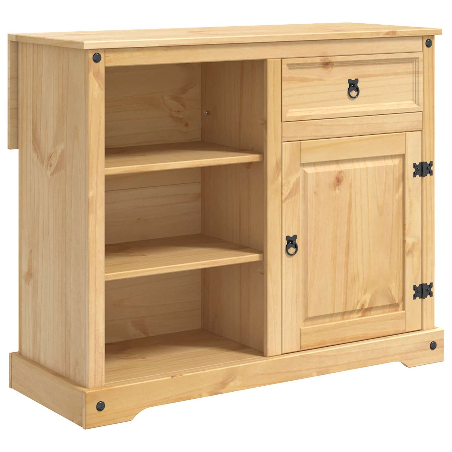 Kücheninsel Set 3 stk. Honigwachs 112 x 70 x 91,5 cm