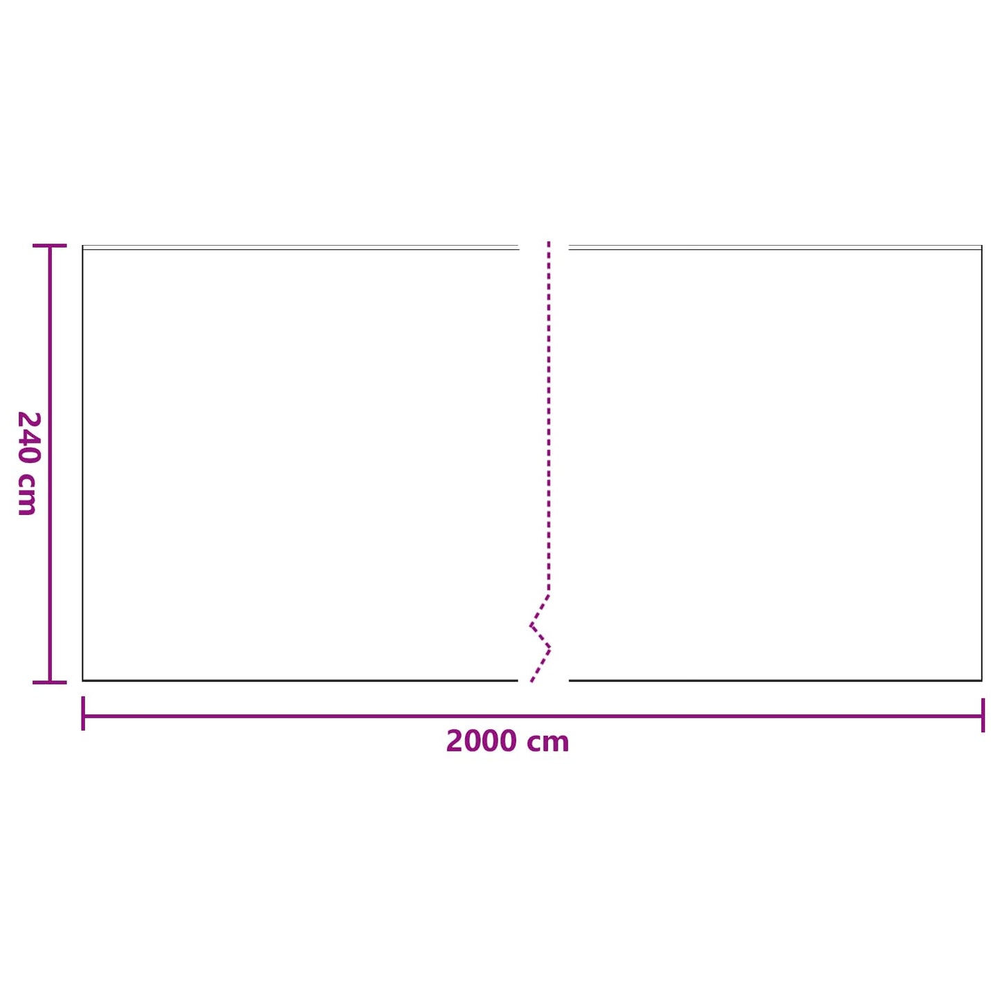 Staubschutzfolie mit Klebeband 12 stk. Transparent HDPE