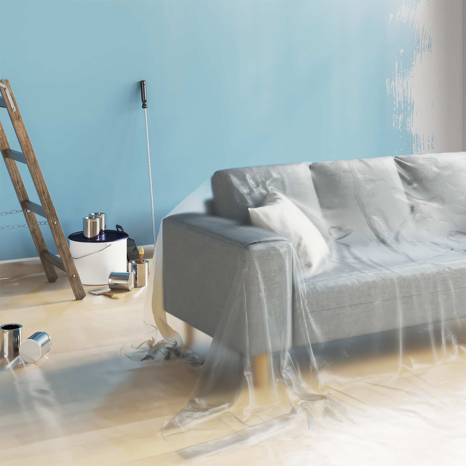 Staubblatt 6 stk. Transparent 400 x 500 cm HDPE