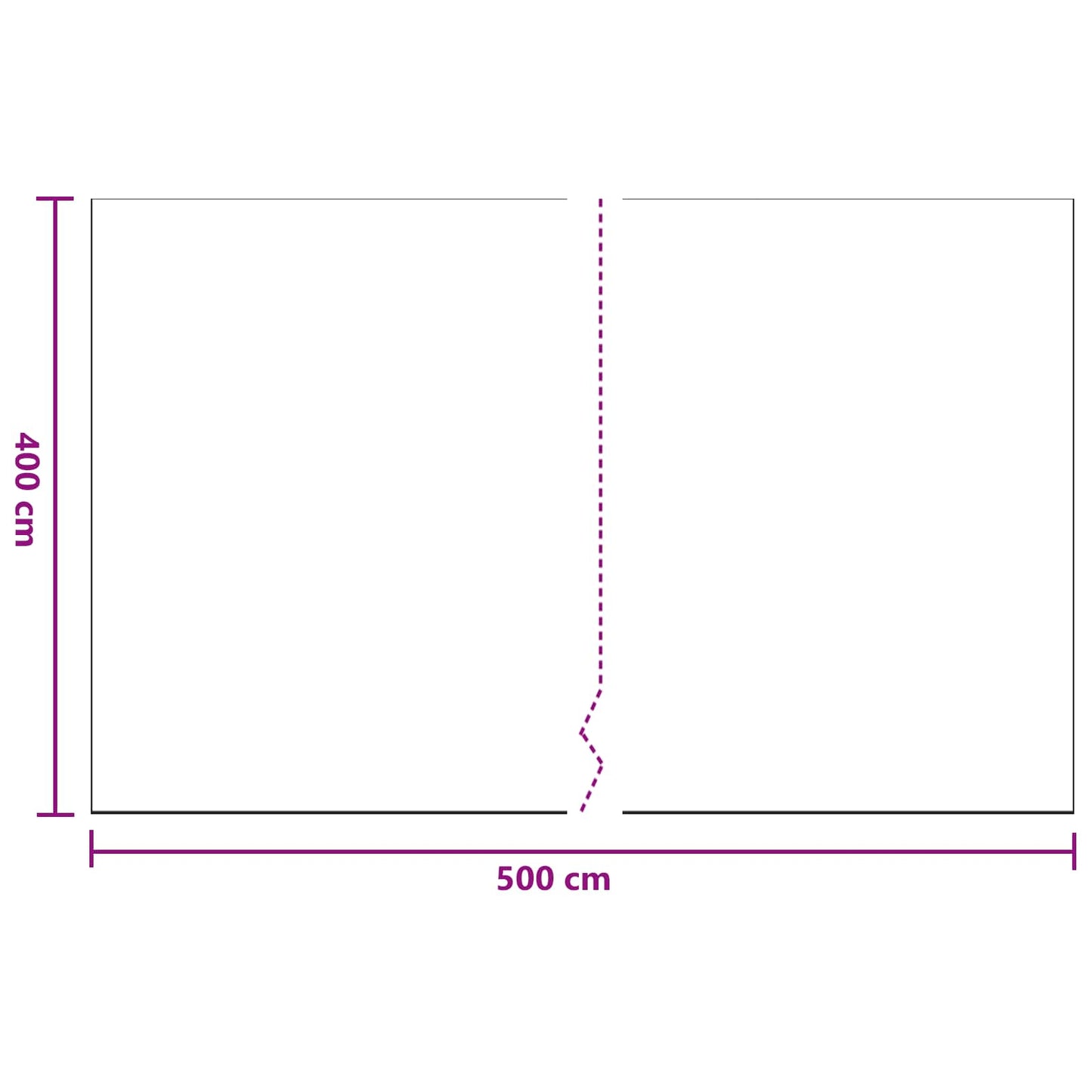 Staubblatt 6 stk. Transparent 400 x 500 cm HDPE
