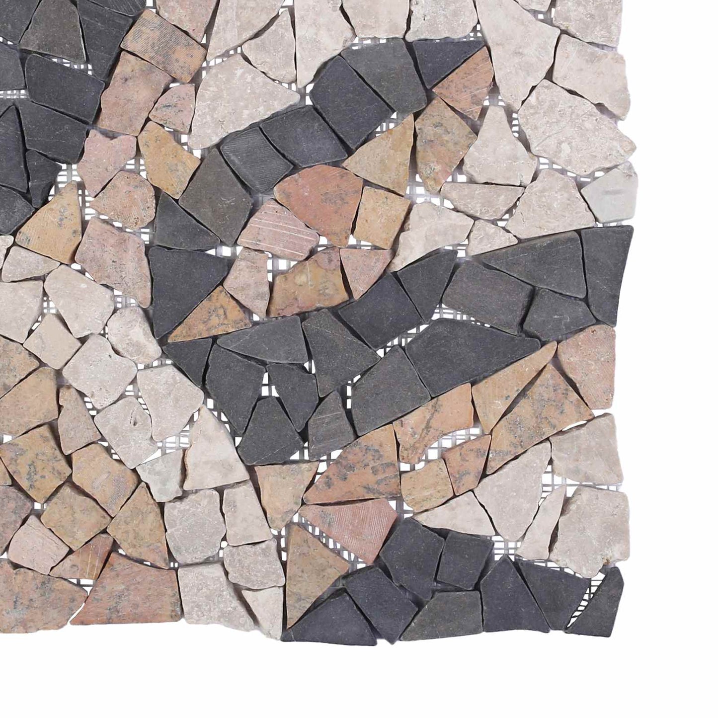 Mosaikfliesen Sonnenmuster Mehrfarbig 120 x 120 cm Marmor