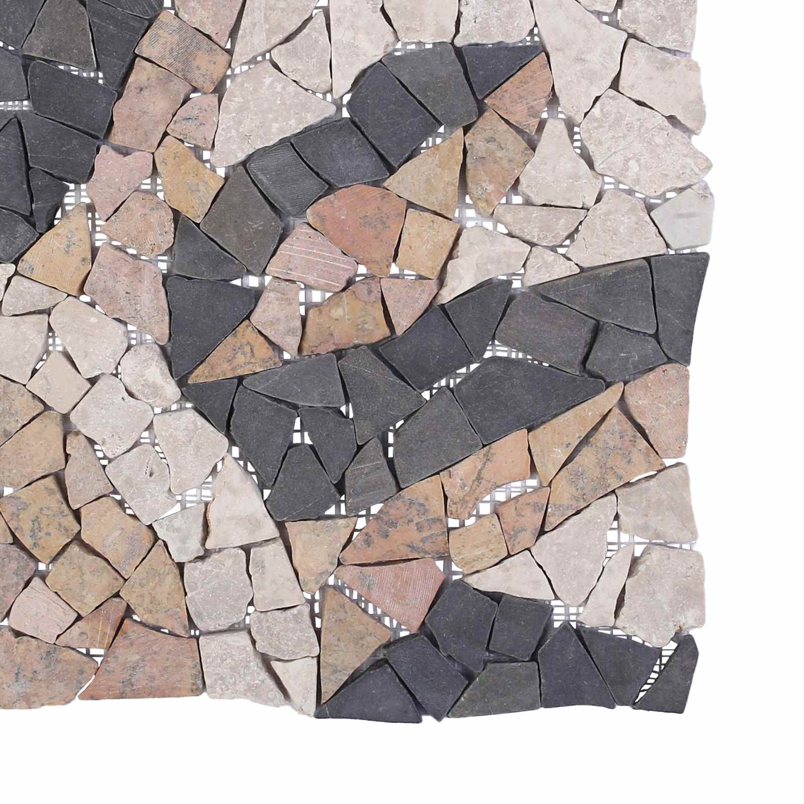 Mosaikfliesen Sonnenmuster Mehrfarbig 120 x 120 cm Marmor