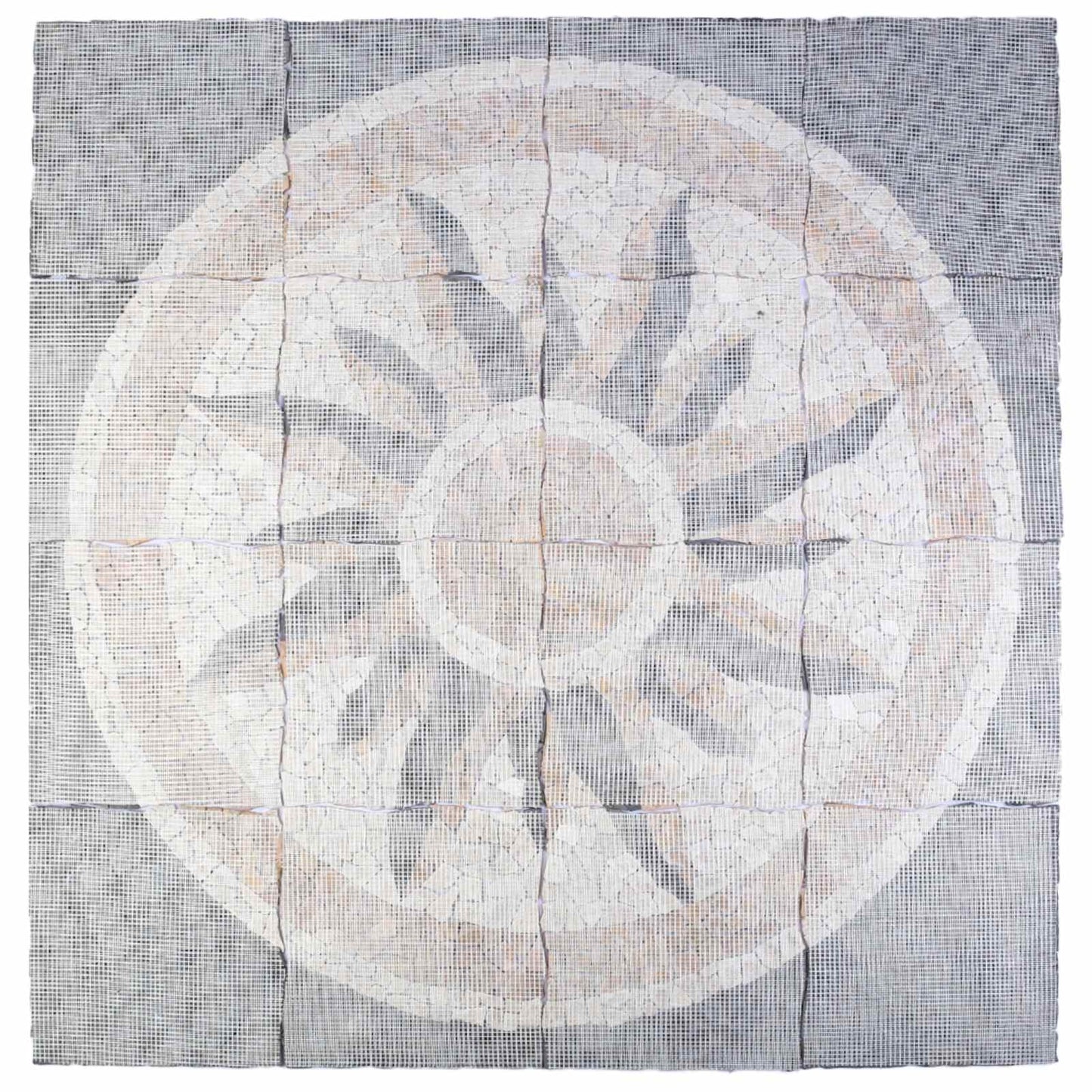 Mosaikfliesen Sonnenmuster Mehrfarbig 120 x 120 cm Marmor