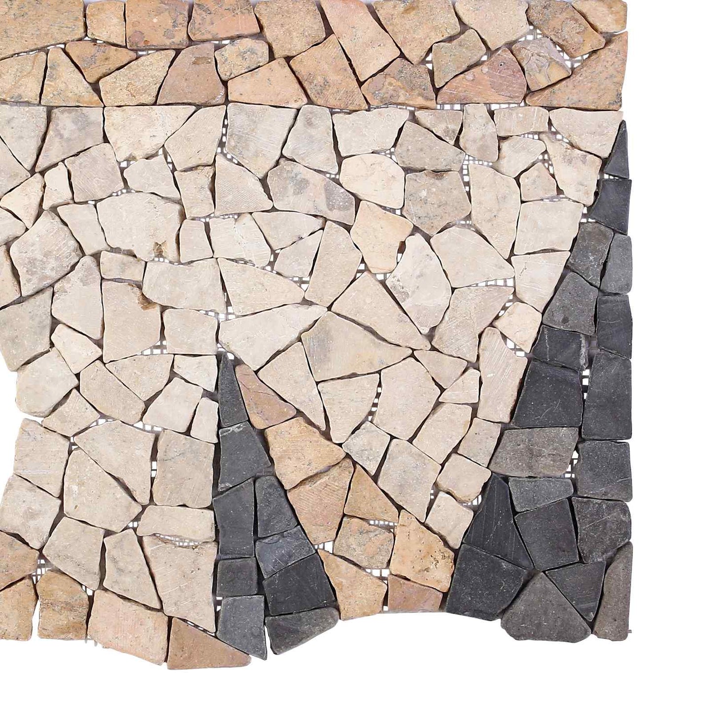 Mosaikfliesen Windmuster Mehrfarbig 120 x 120 cm Marmor