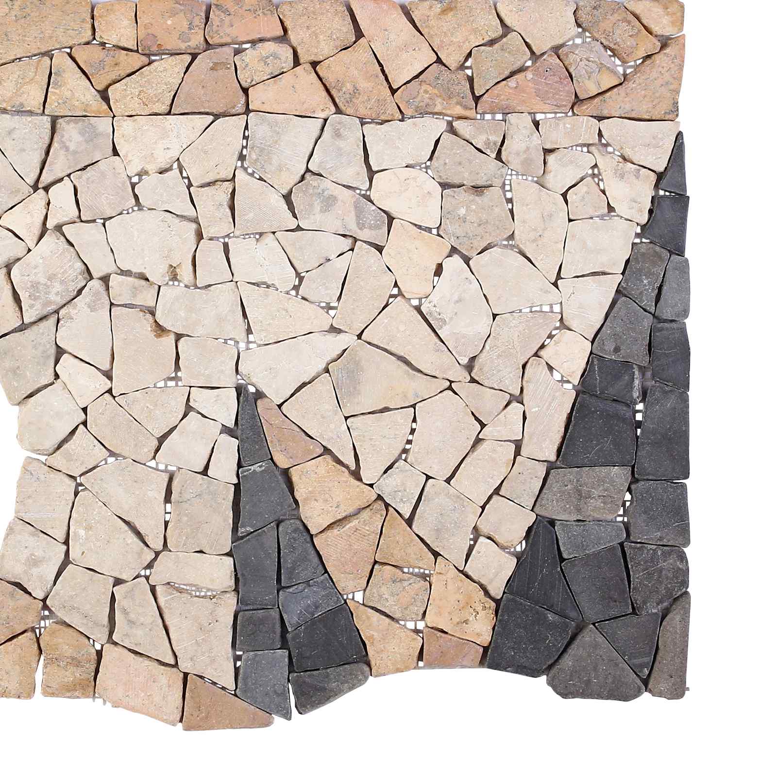 Mosaikfliesen Windmuster Mehrfarbig 120 x 120 cm Marmor