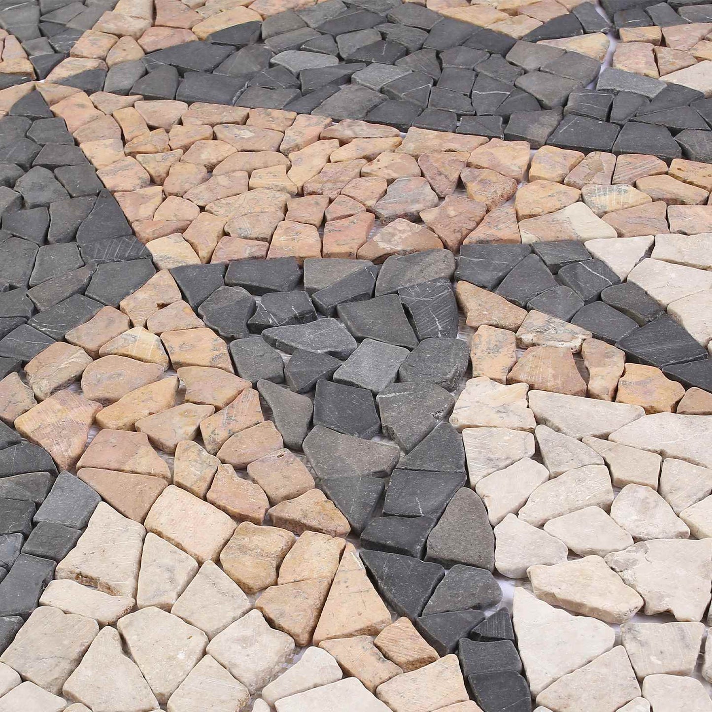Mosaikfliesen Windmuster Mehrfarbig 120 x 120 cm Marmor