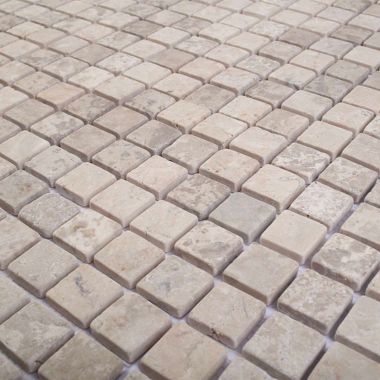 Mosaikfliesen Creme 30 x 30 cm Marmor