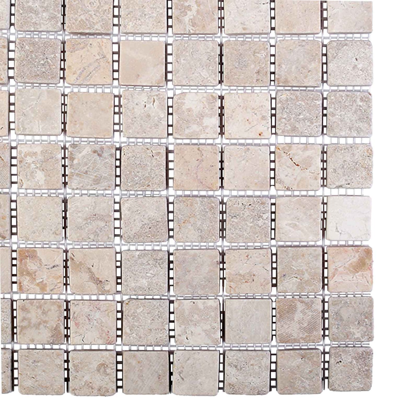 Mosaikfliesen Creme 30 x 30 cm Marmor