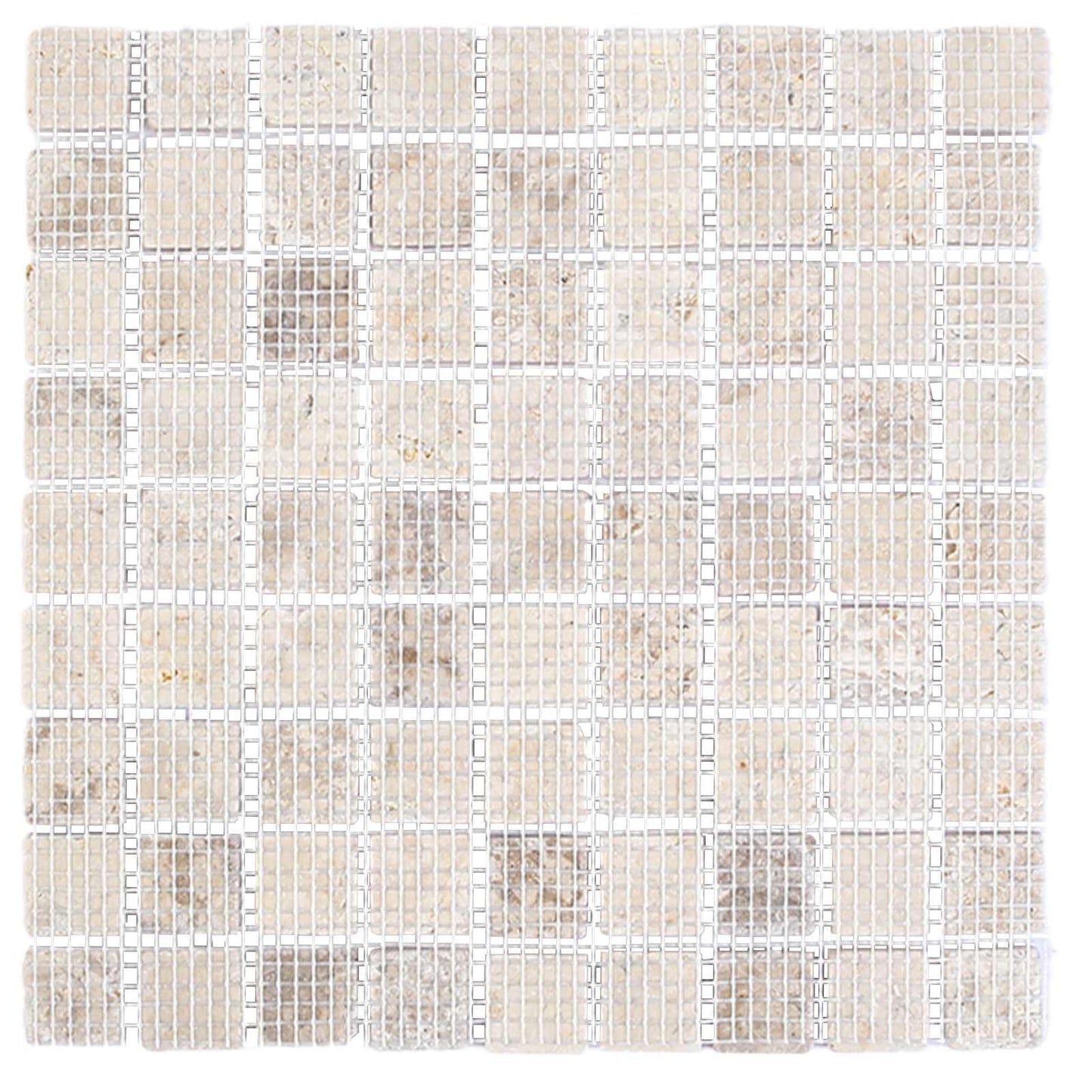 Mosaikfliesen Creme 30 x 30 cm Marmor