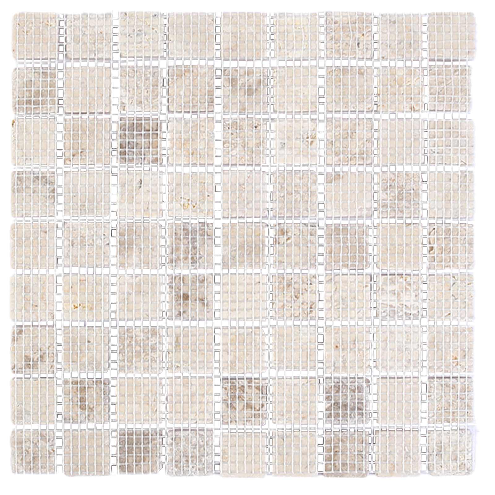 Mosaikfliesen Creme 30 x 30 cm Marmor