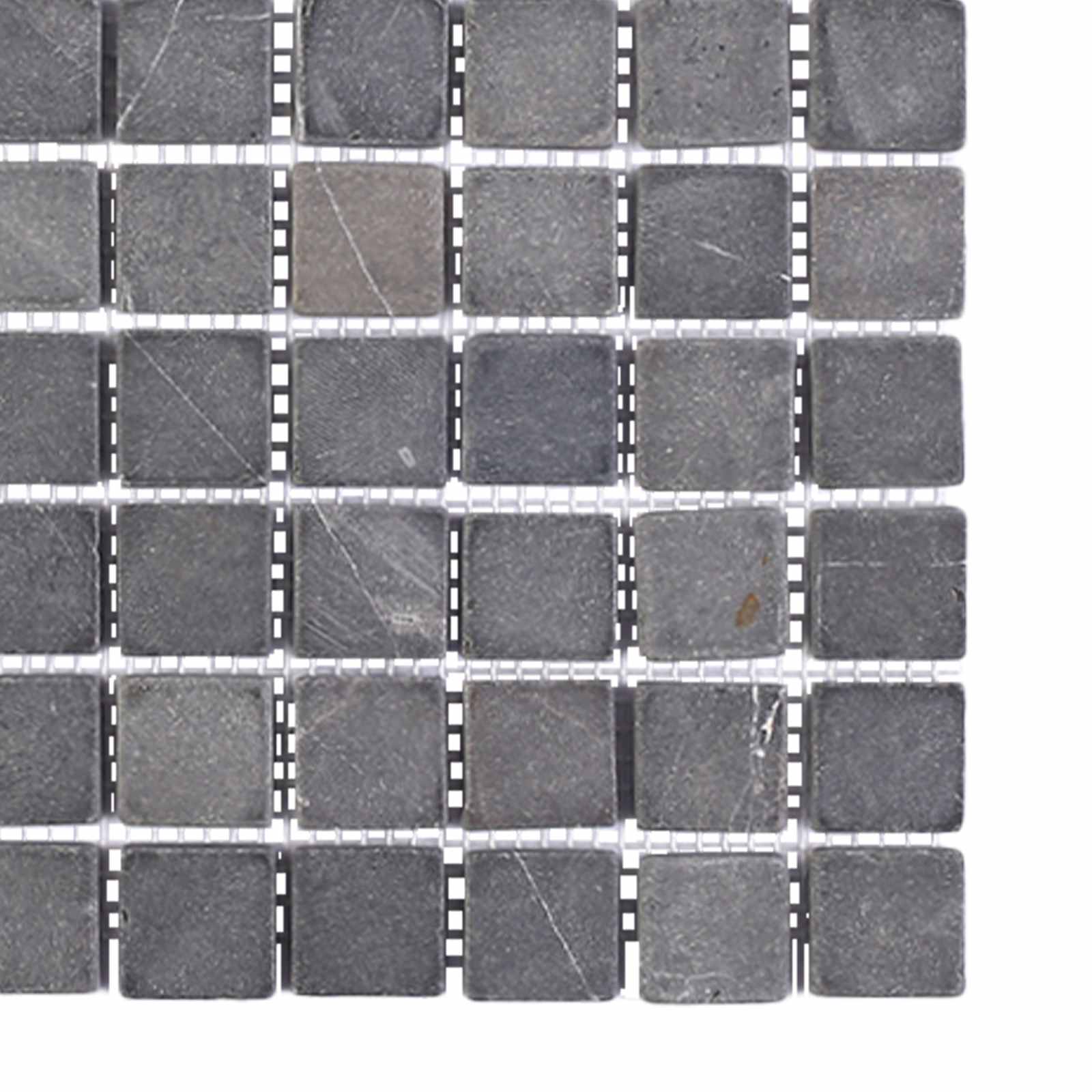 Mosaikfliesen Grau 30 x 30 cm Marmor