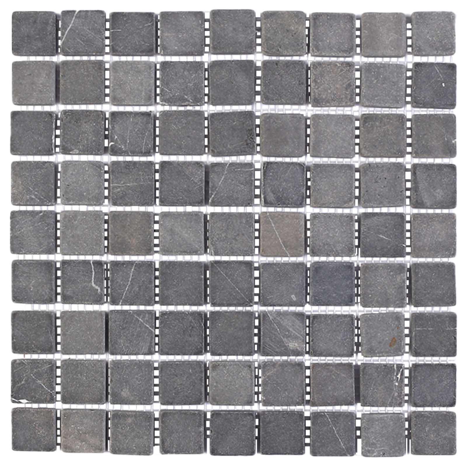 Mosaikfliesen Grau 30 x 30 cm Marmor