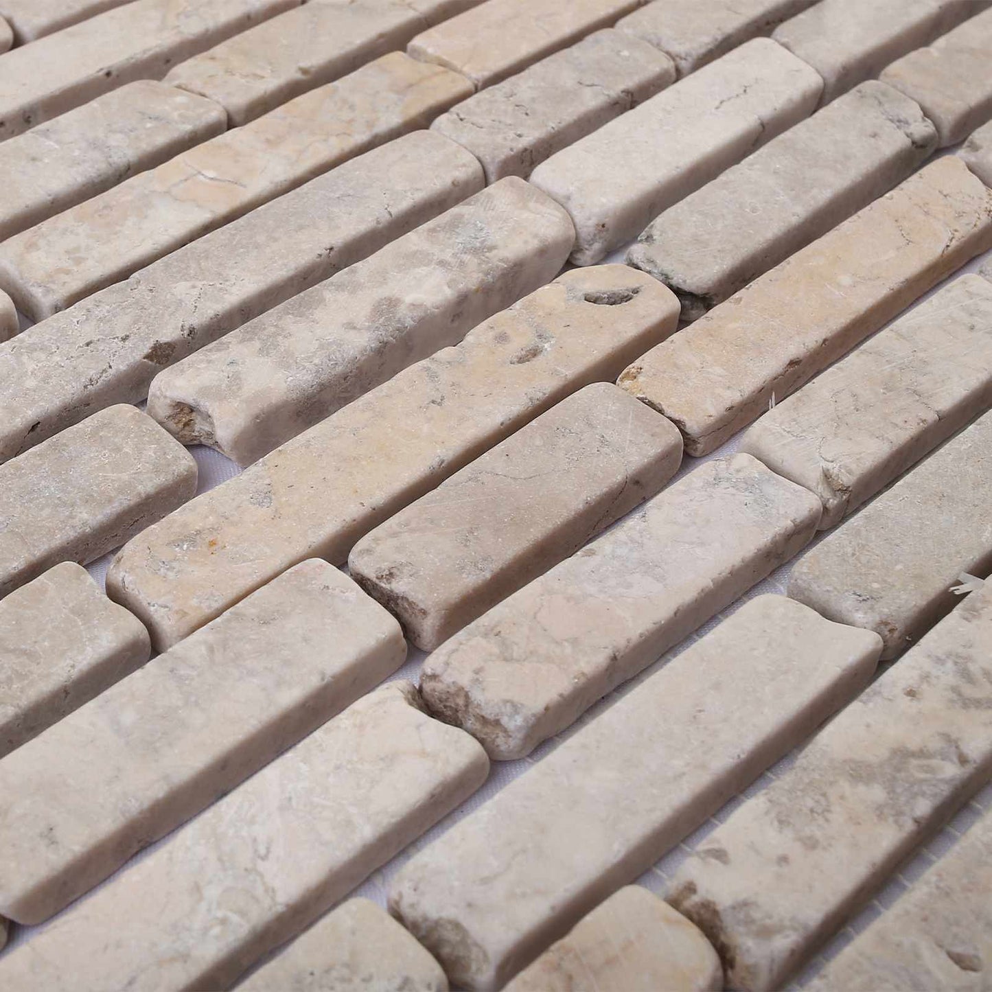 Mosaikfliesen Creme 30 x 30 cm Marmor