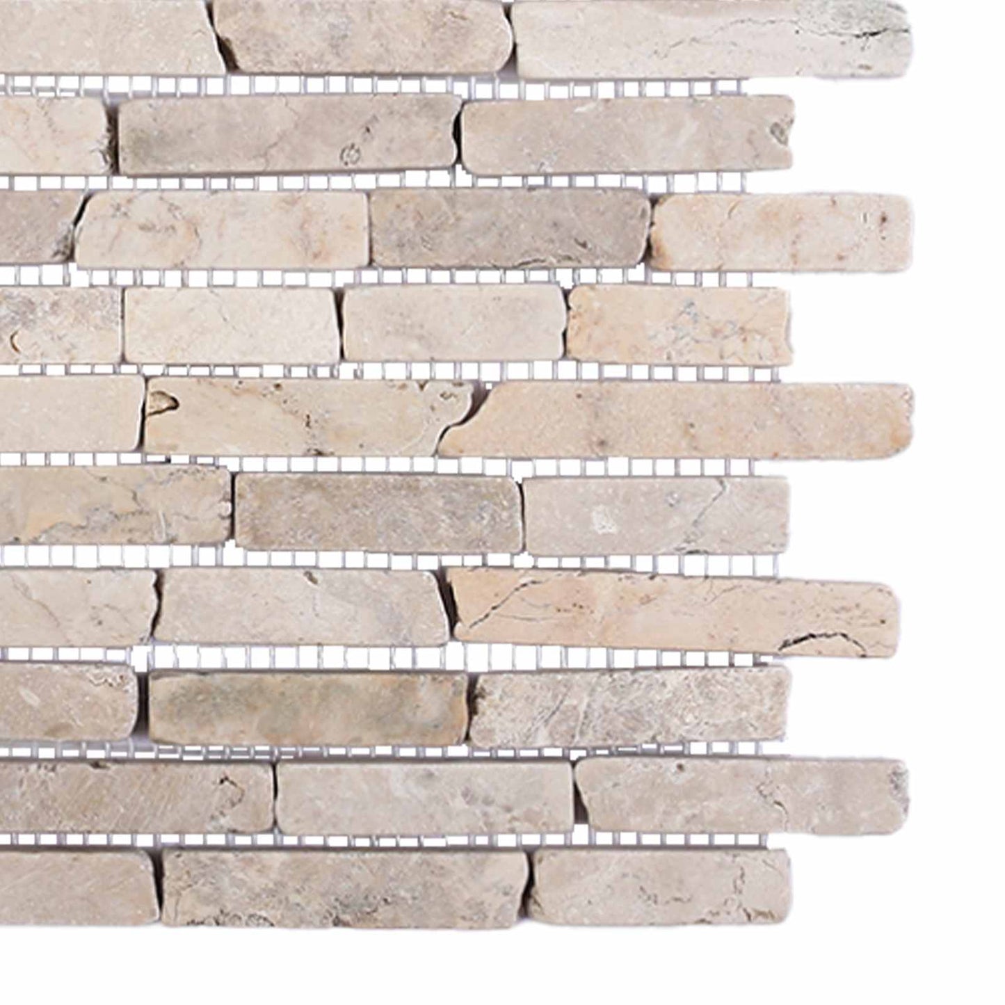 Mosaikfliesen Creme 30 x 30 cm Marmor