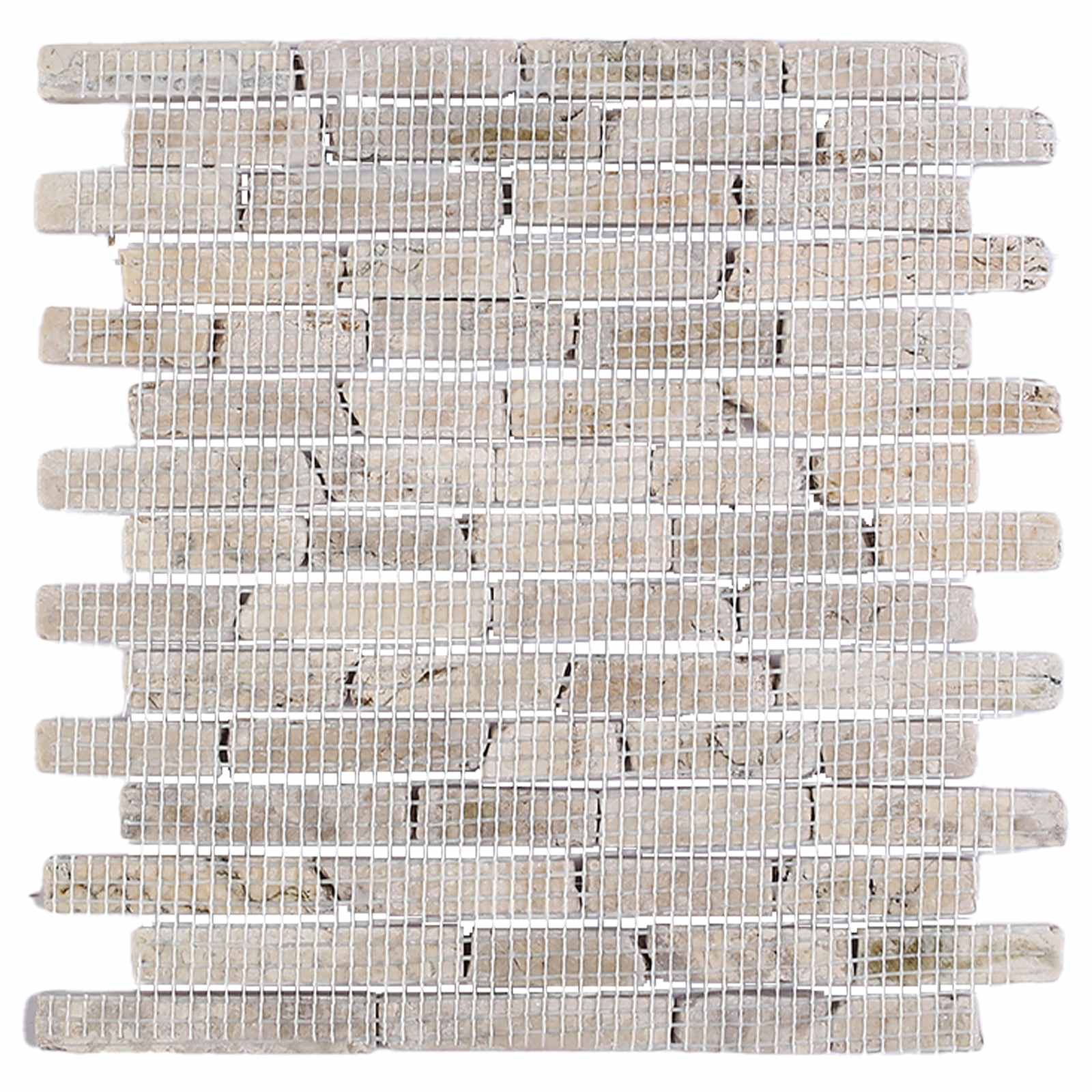 Mosaikfliesen Creme 30 x 30 cm Marmor