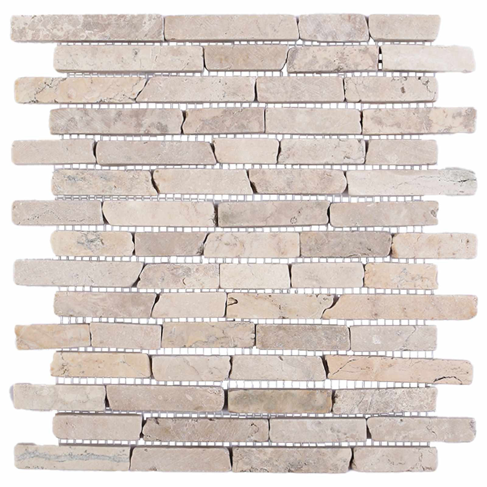 Mosaikfliesen Creme 30 x 30 cm Marmor