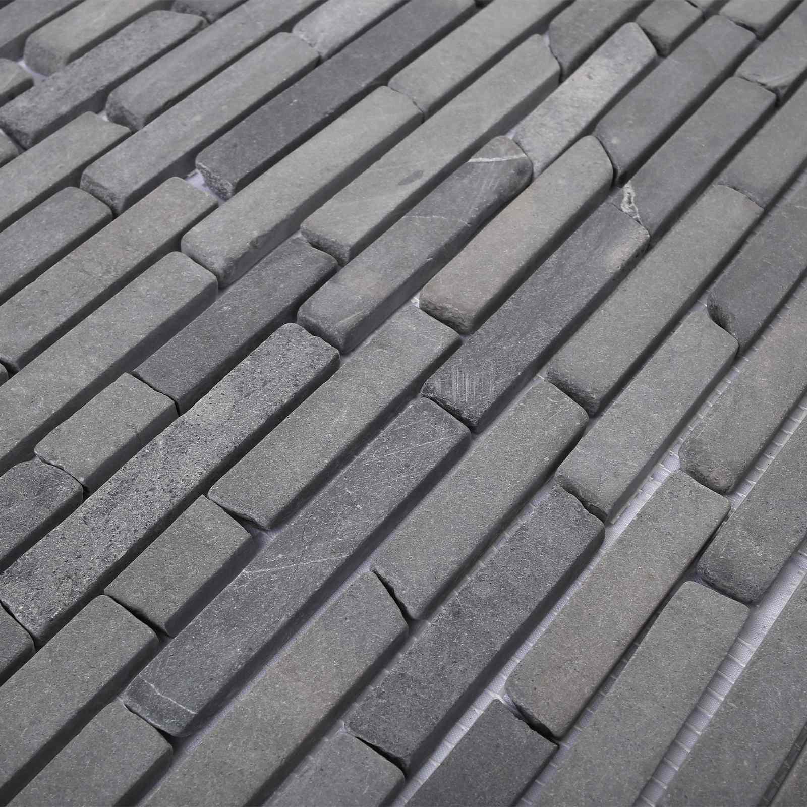 Mosaikfliesen Grau 30 x 30 cm Marmor