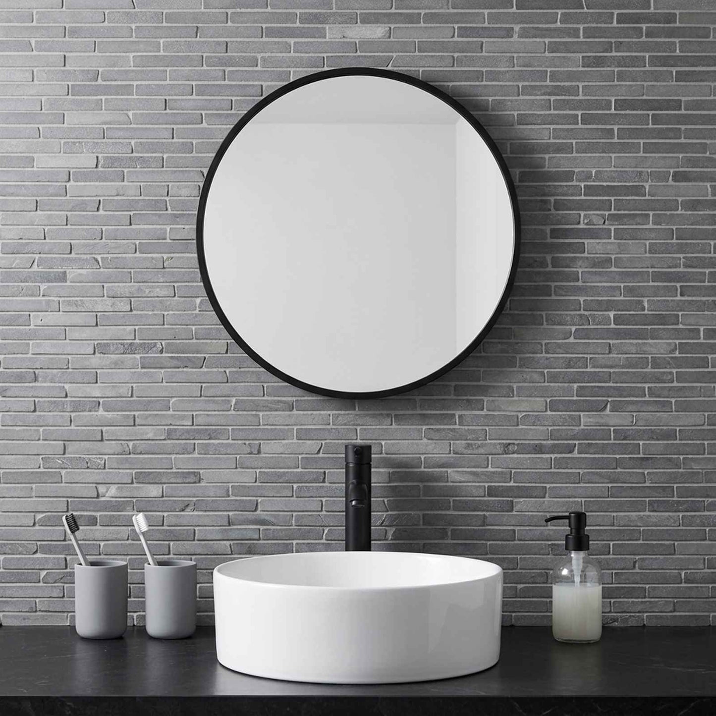 Mosaikfliesen Grau 30 x 30 cm Marmor