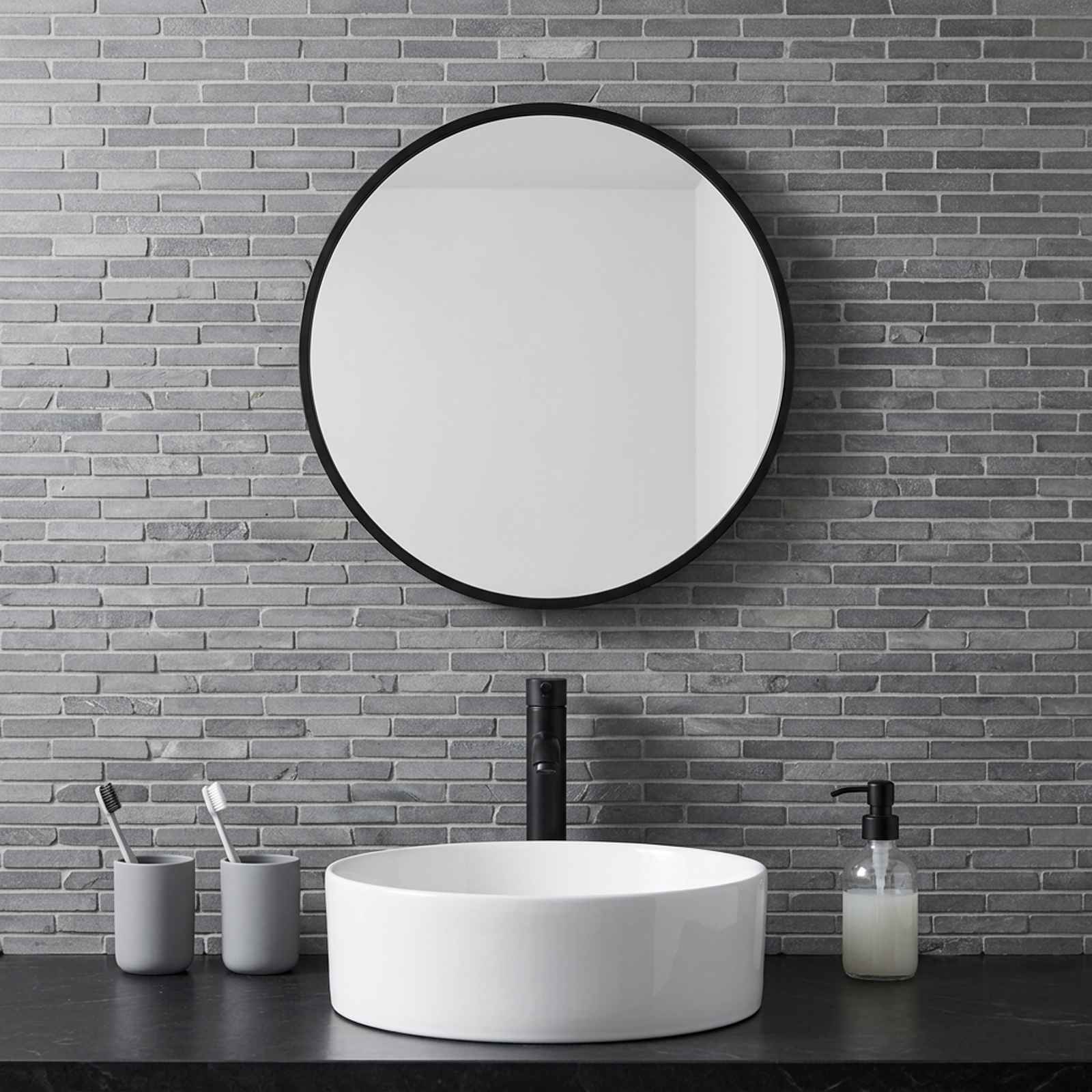 Mosaikfliesen Grau 30 x 30 cm Marmor