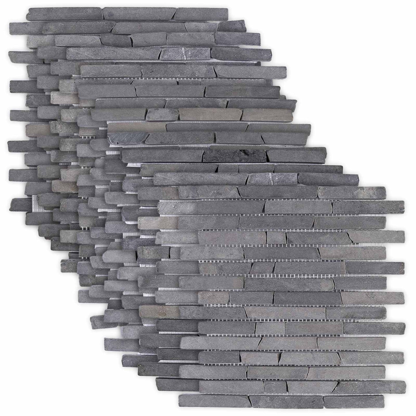 Mosaikfliesen Grau 30 x 30 cm Marmor