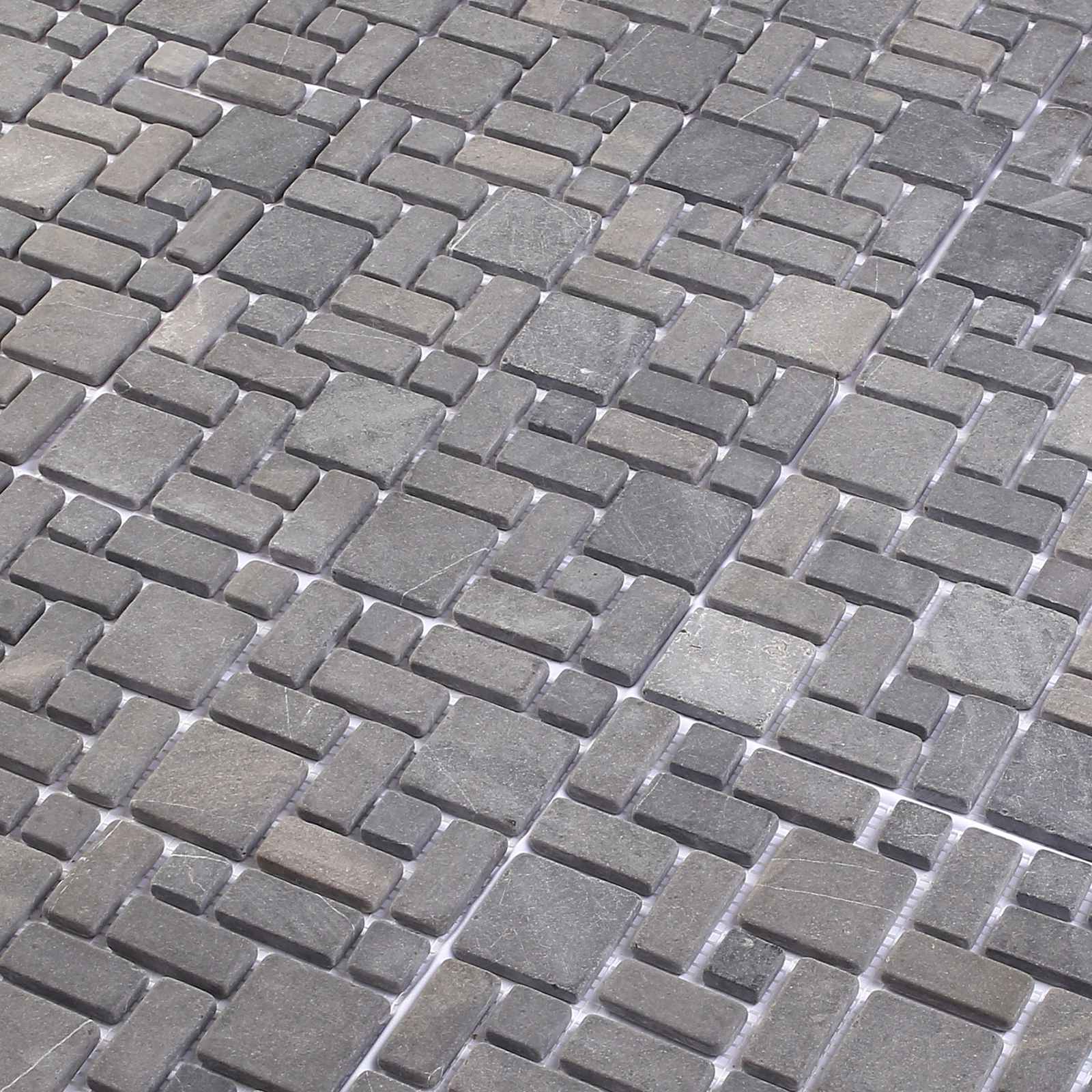 Mosaikfliesen Grau 30 x 30 cm Marmor