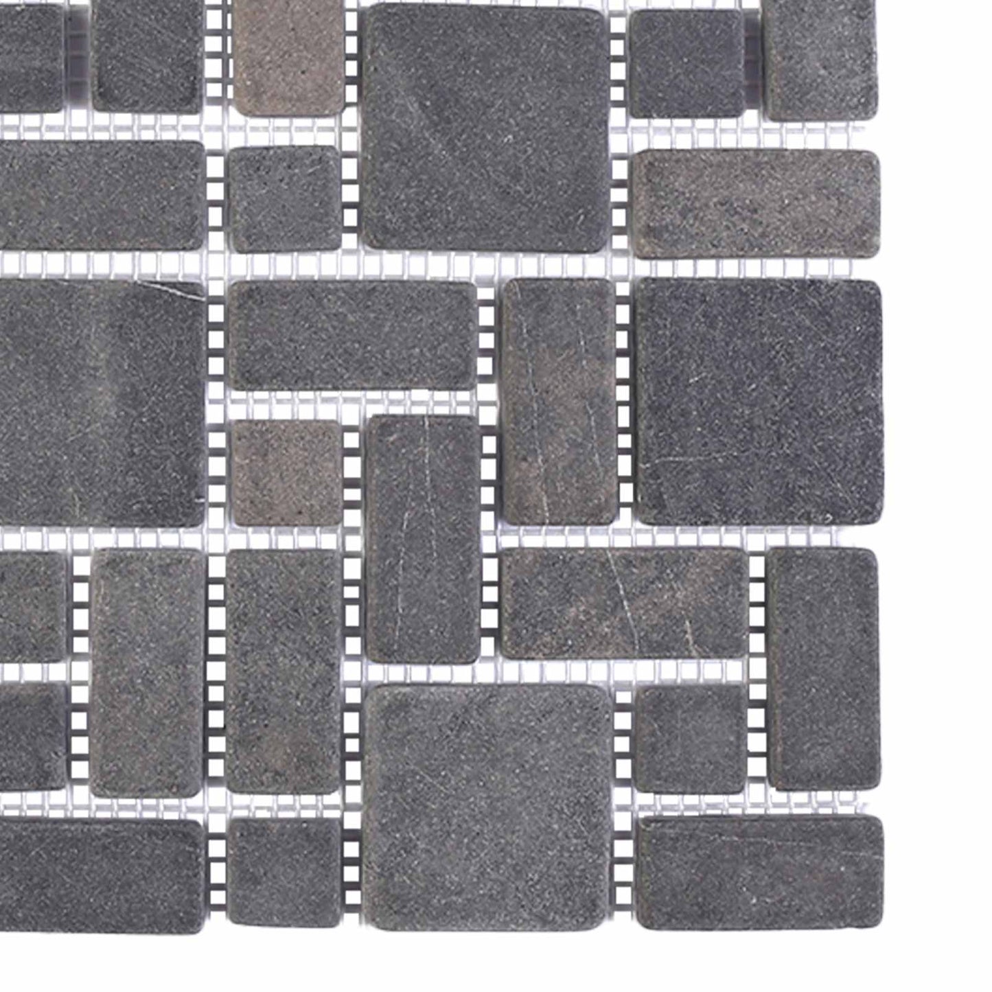 Mosaikfliesen Grau 30 x 30 cm Marmor