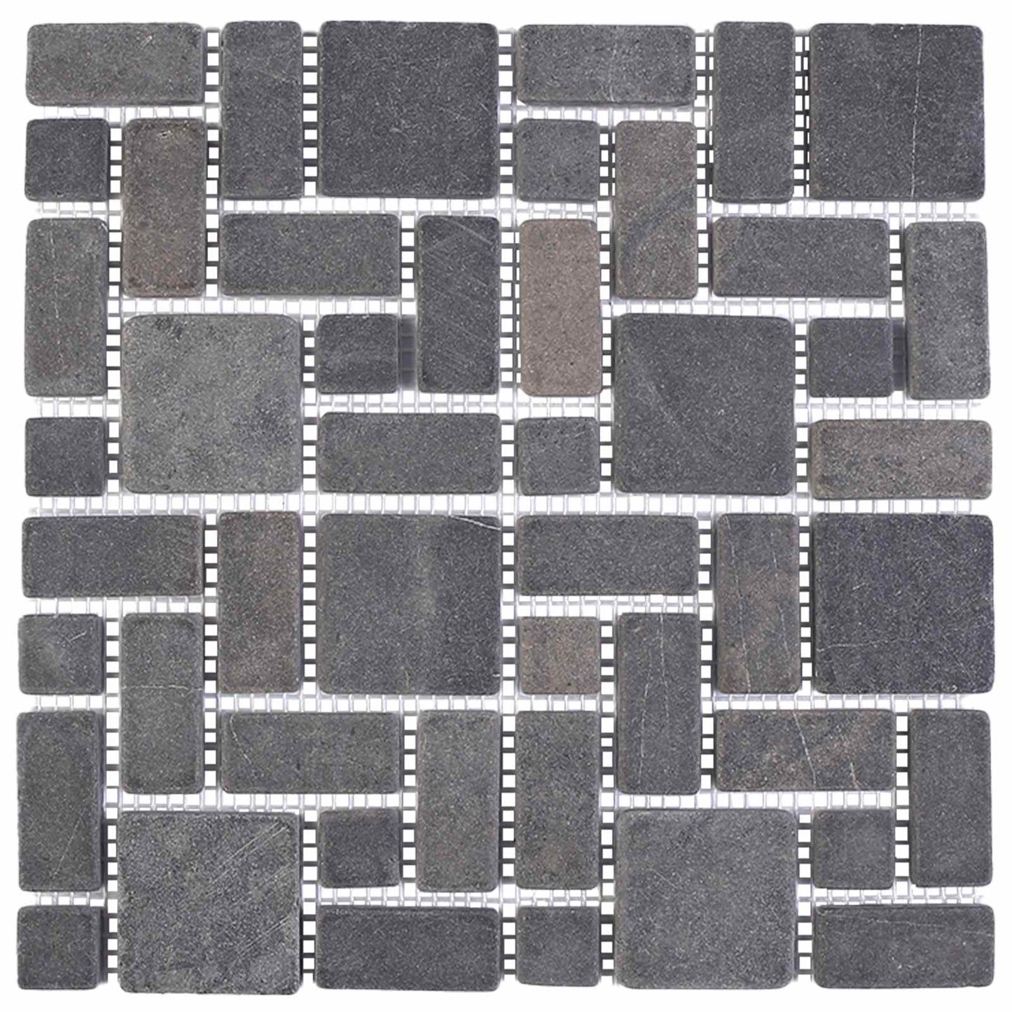 Mosaikfliesen Grau 30 x 30 cm Marmor