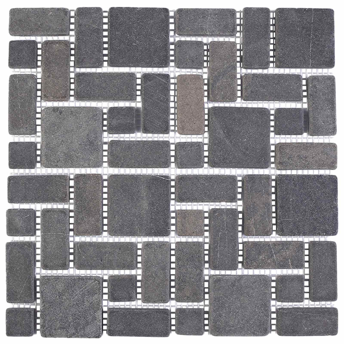Mosaikfliesen Grau 30 x 30 cm Marmor