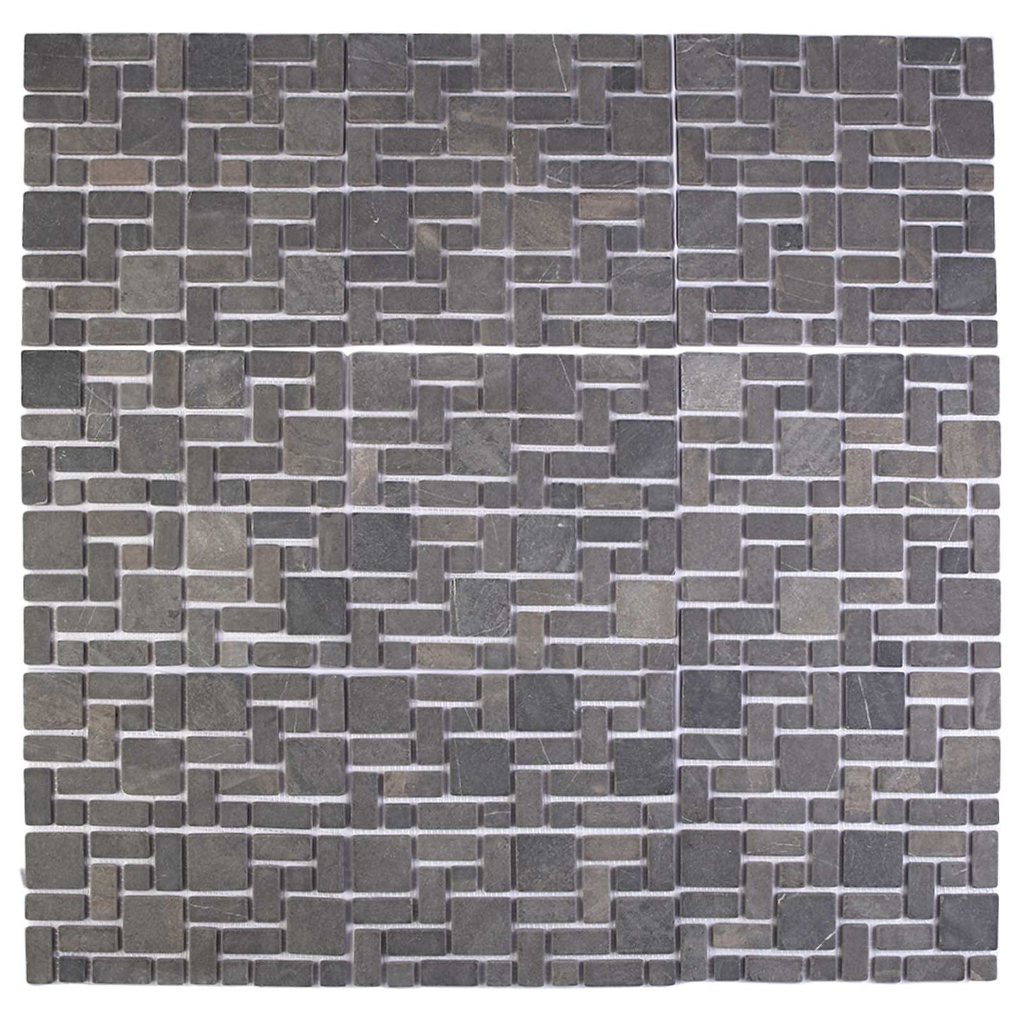 Mosaikfliesen Grau 30 x 30 cm Marmor