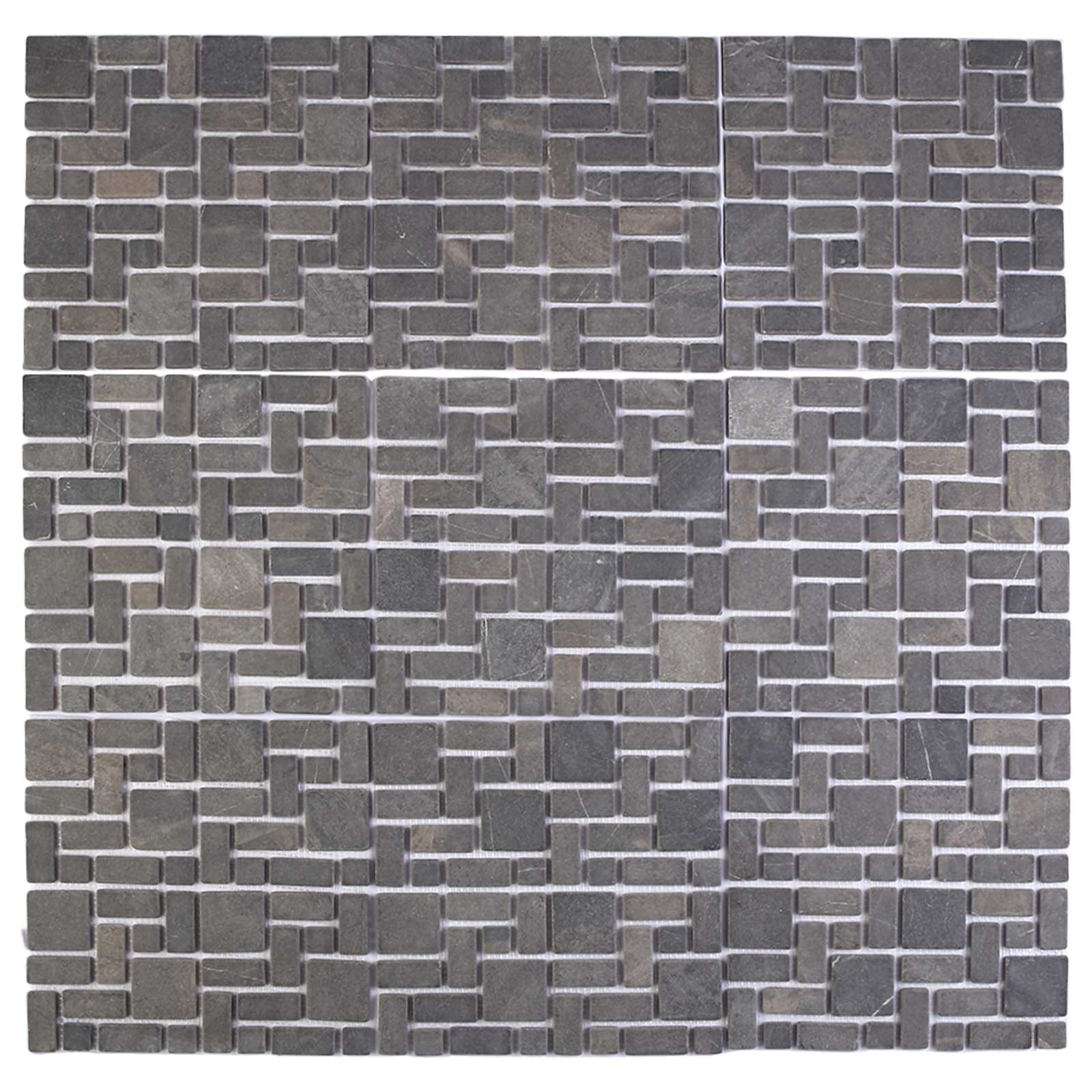Mosaikfliesen Grau 30 x 30 cm Marmor