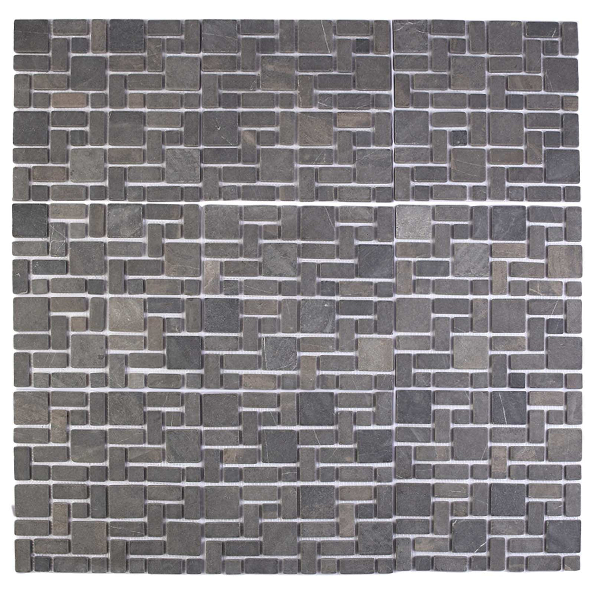 Mosaikfliesen Grau 30 x 30 cm Marmor