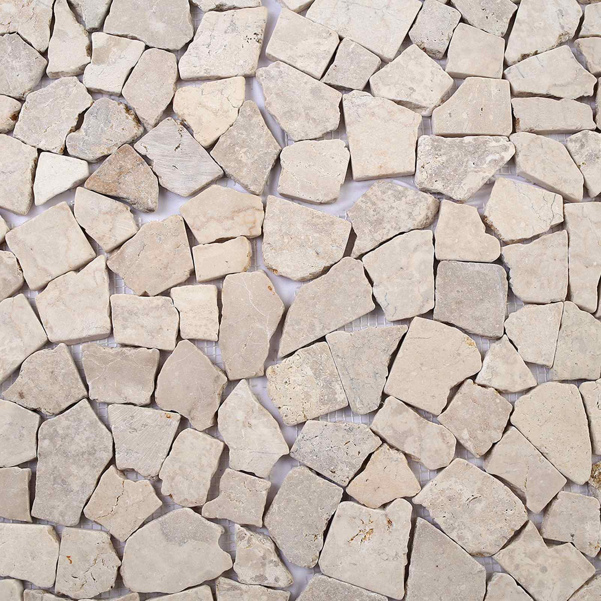 Mosaikfliesen Creme 30 x 30 cm Marmor