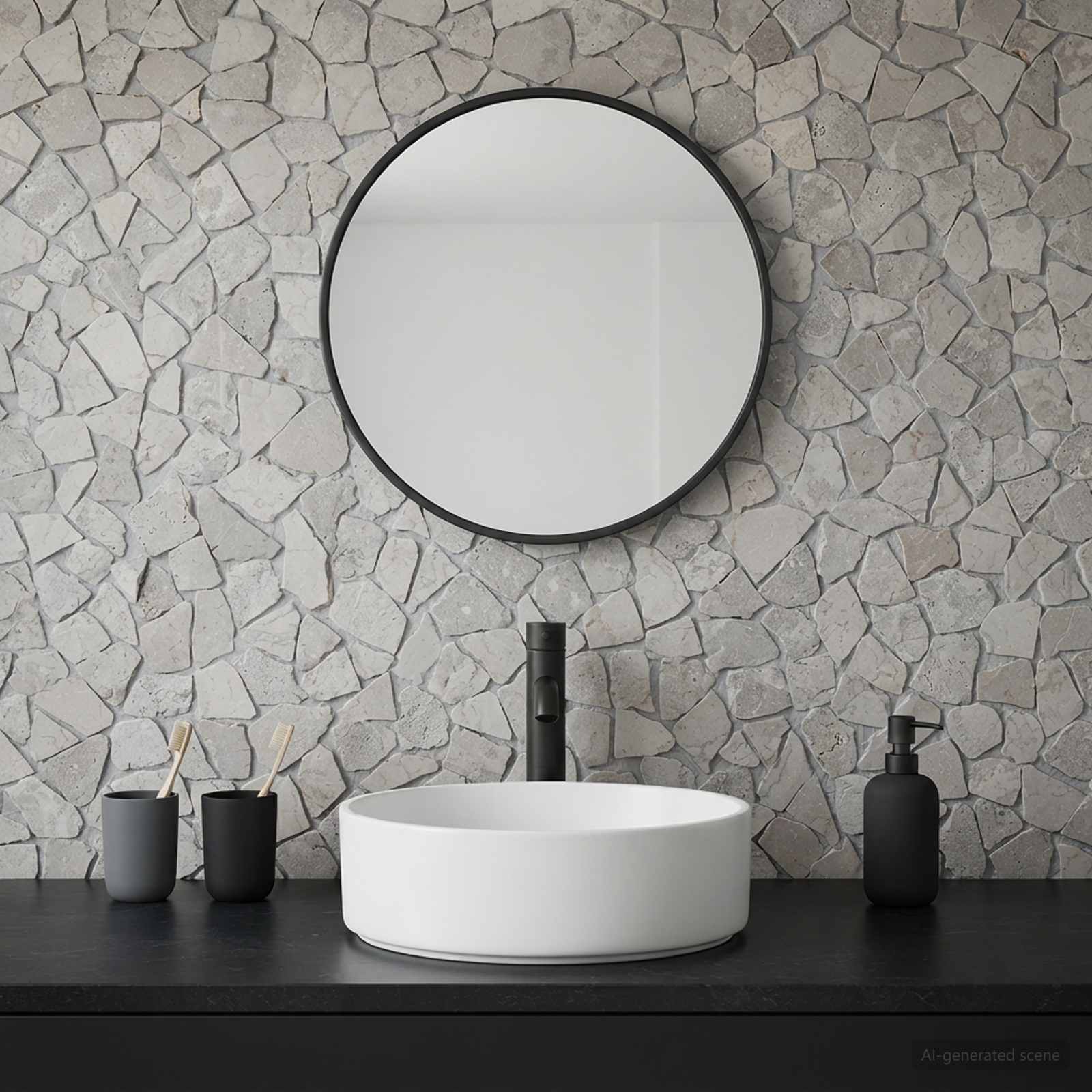 Mosaikfliesen Creme 30 x 30 cm Marmor