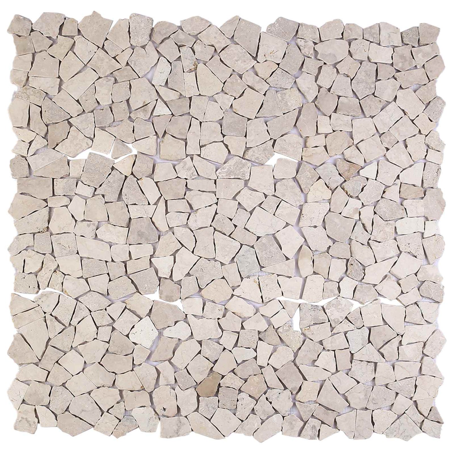 Mosaikfliesen Creme 30 x 30 cm Marmor