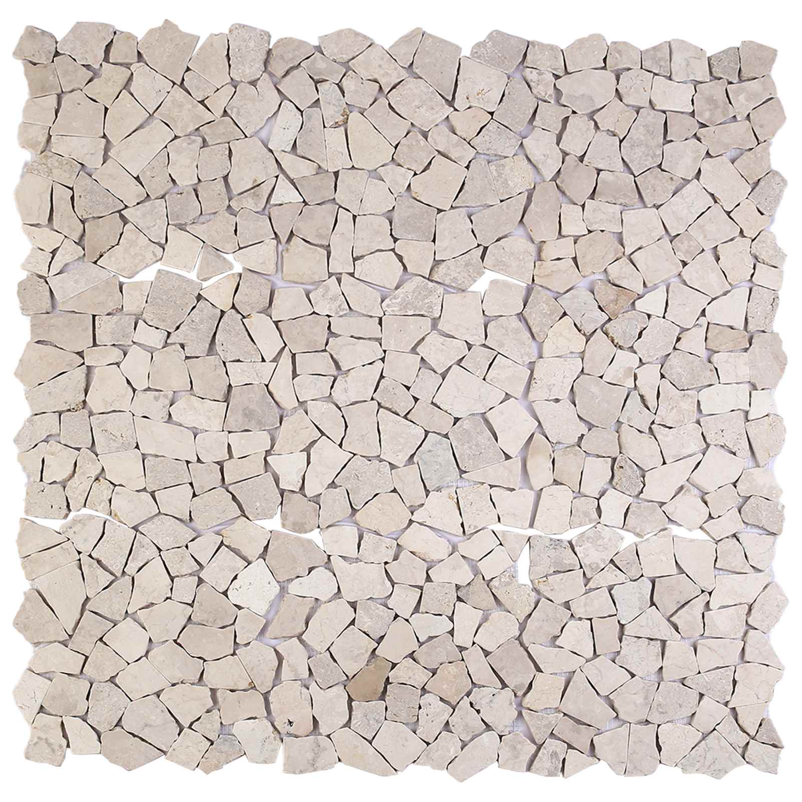 Mosaikfliesen Creme 30 x 30 cm Marmor