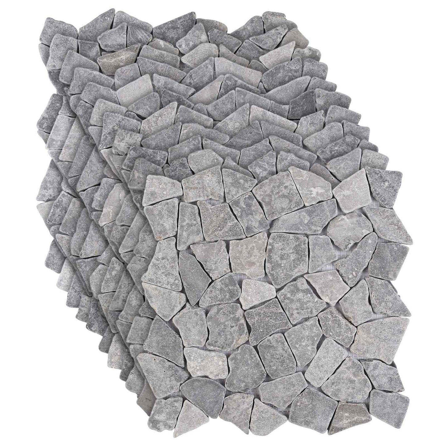 Mosaikfliesen Hellgrau 30 x 30 cm Marmor