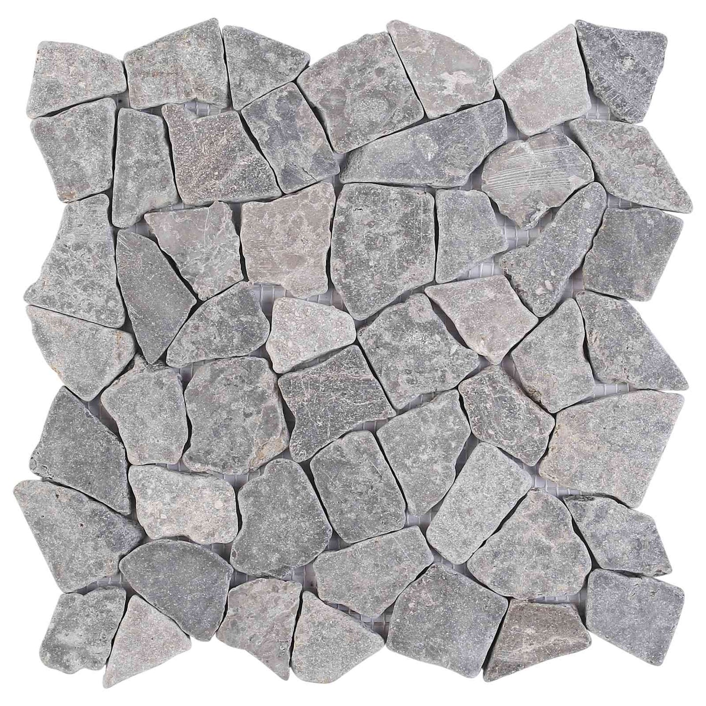 Mosaikfliesen Hellgrau 30 x 30 cm Marmor