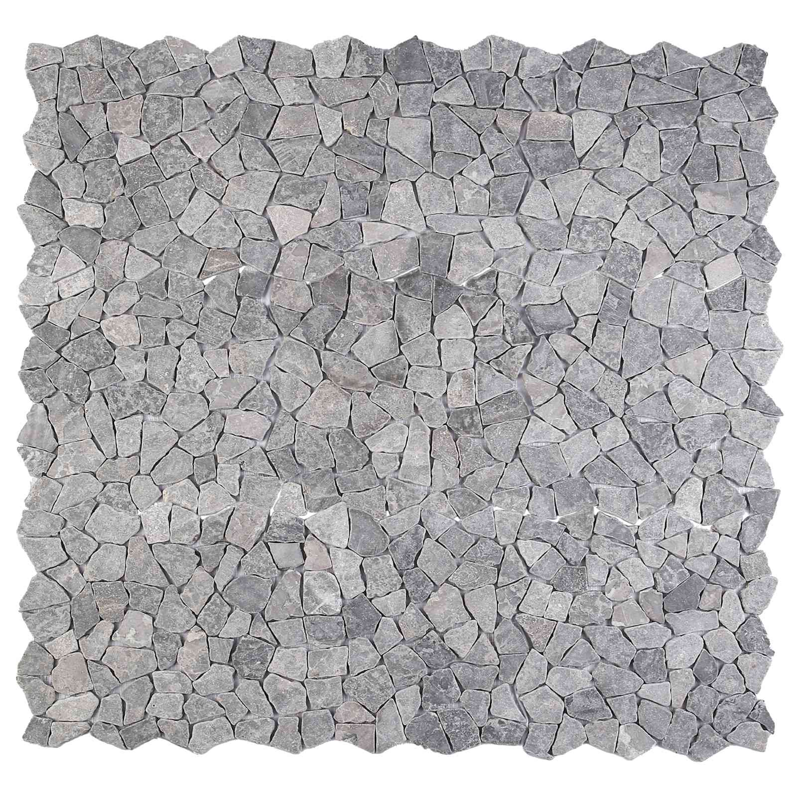 Mosaikfliesen Hellgrau 30 x 30 cm Marmor