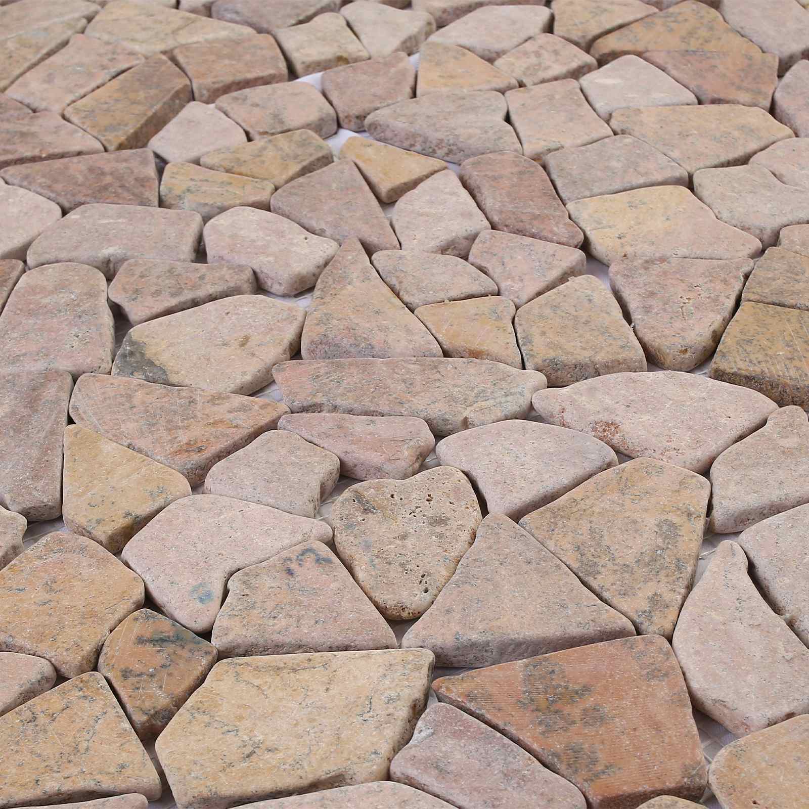 Mosaikfliesen Rot 30 x 30 cm Marmor