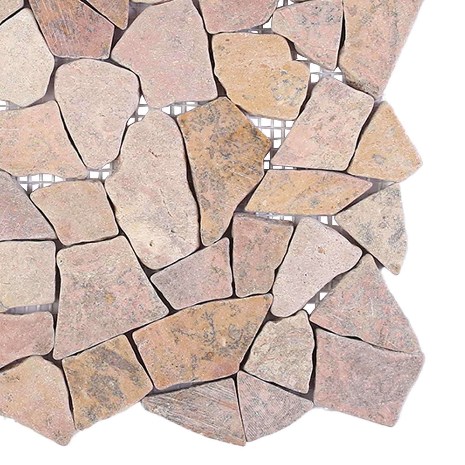 Mosaikfliesen Rot 30 x 30 cm Marmor
