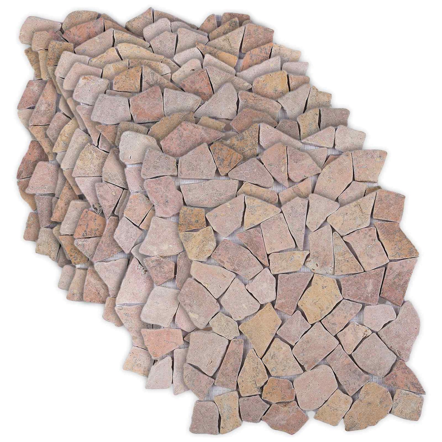 Mosaikfliesen Rot 30 x 30 cm Marmor