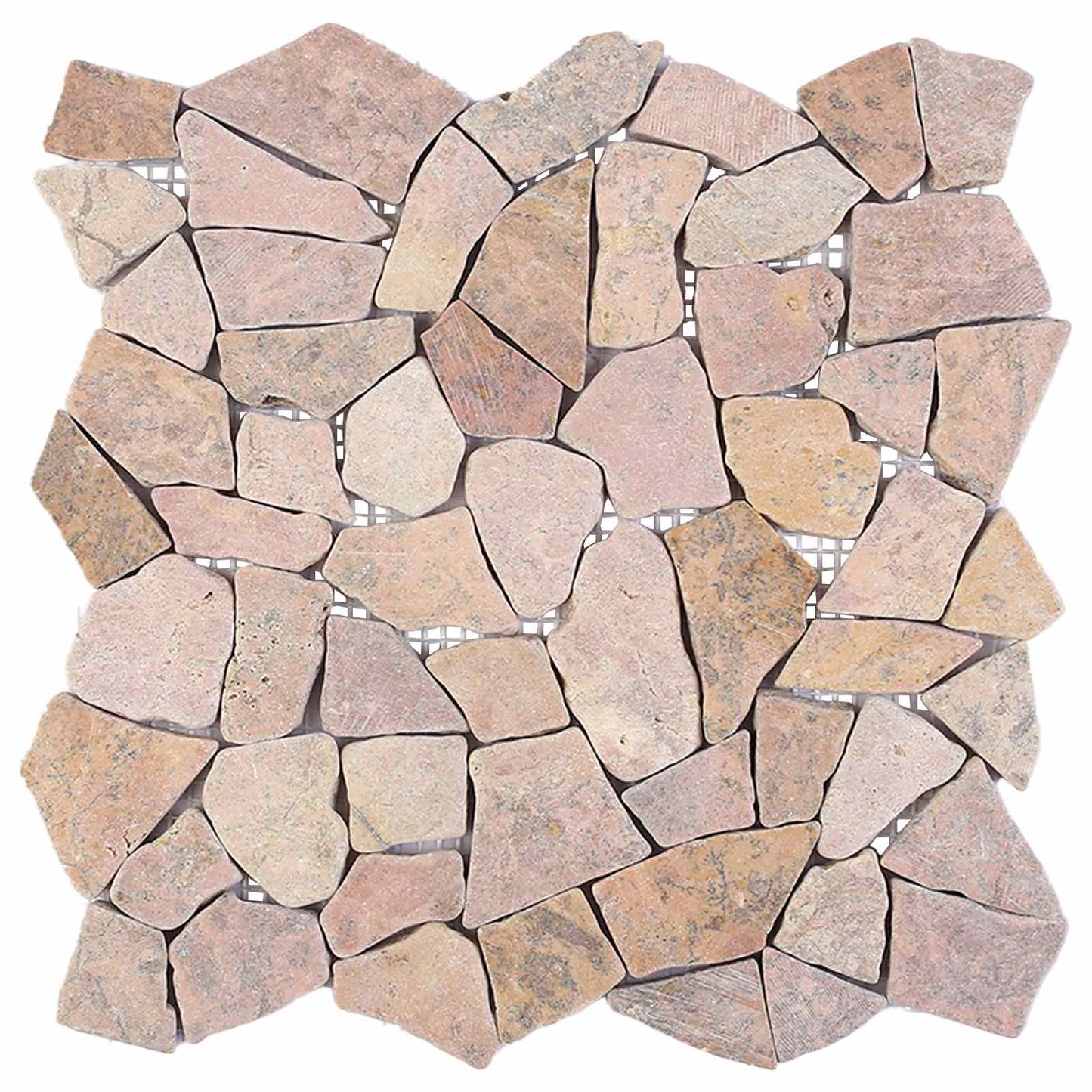 Mosaikfliesen Rot 30 x 30 cm Marmor